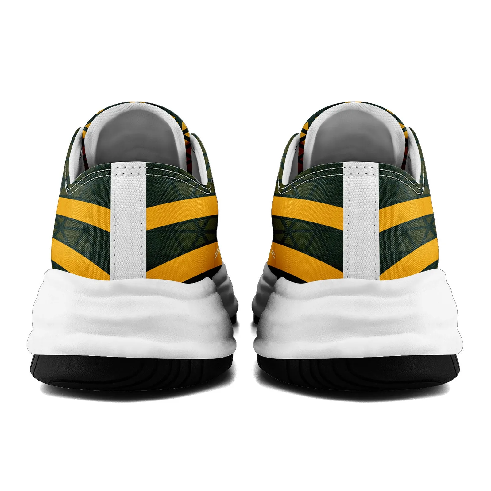 Custom Green Yellow Wisconsin Football Jersey and Sports Shoes Combo Offer Personalized Combo ZH-D023031-13