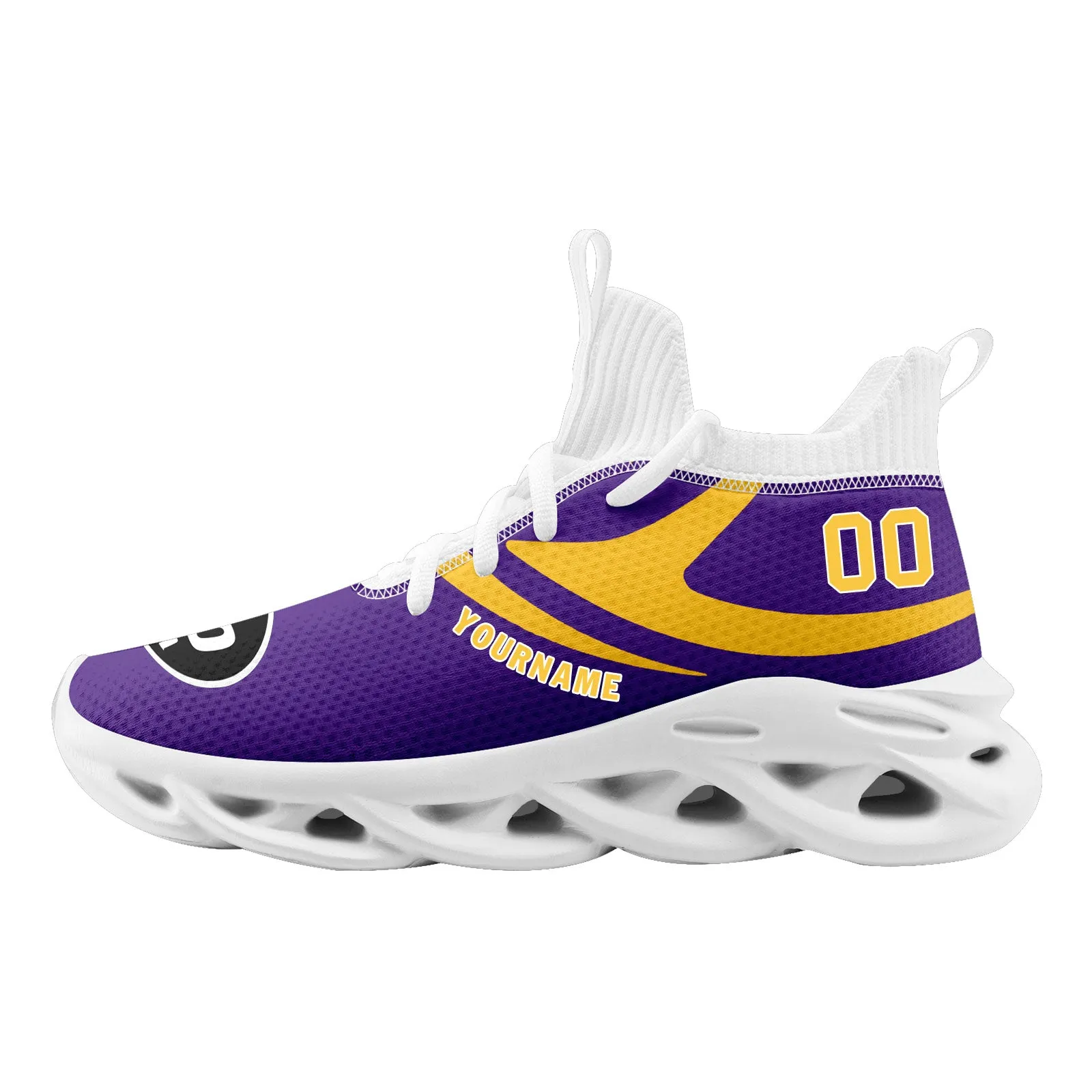 Custom Purple Minnesota Football Jersey and Sports Shoes Combo Offer Personalized Combo ZH-D025008-15