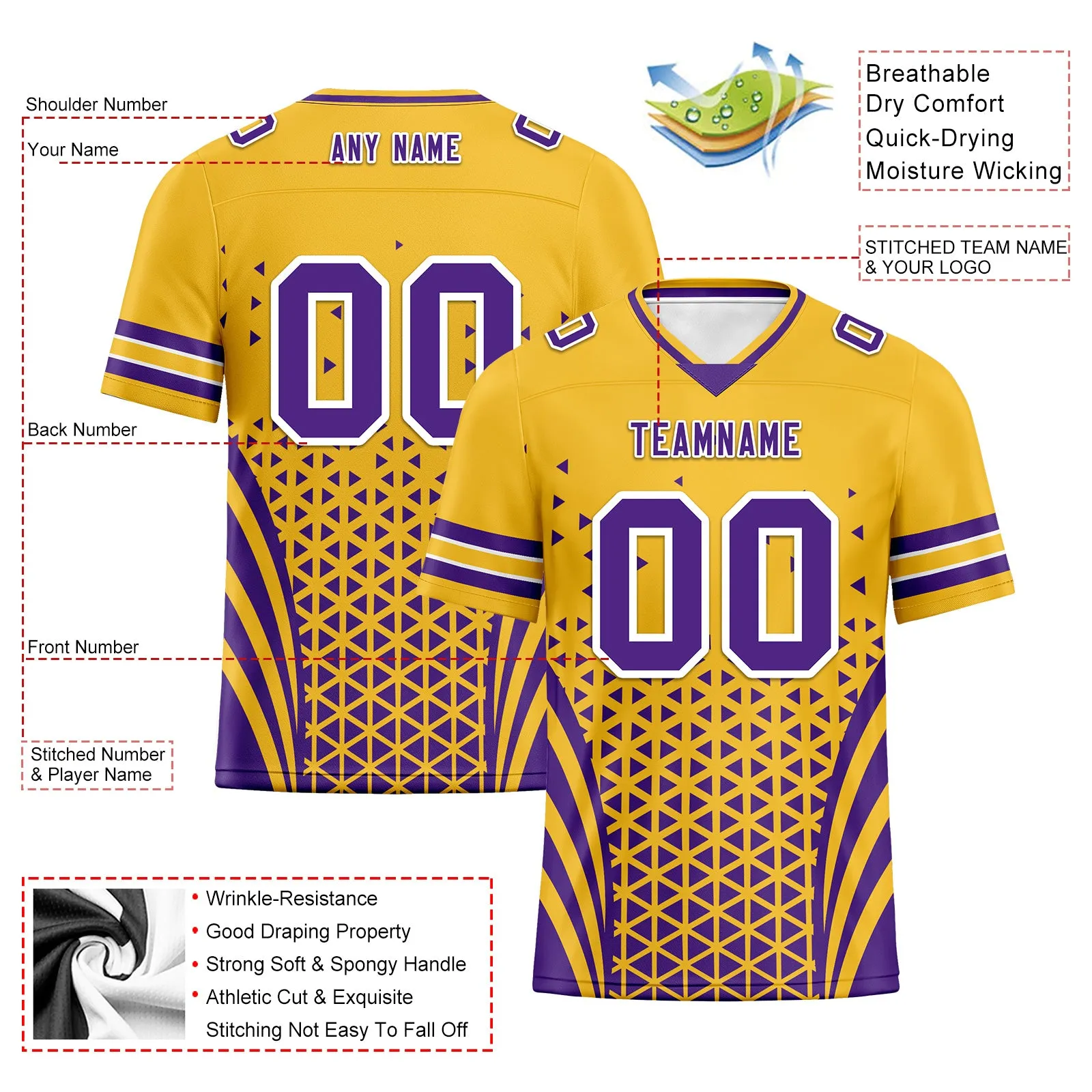 Custom Purple White Minnesota Football Jersey and Sports Shoes Combo Offer Personalized Combo ZH-D023031-17