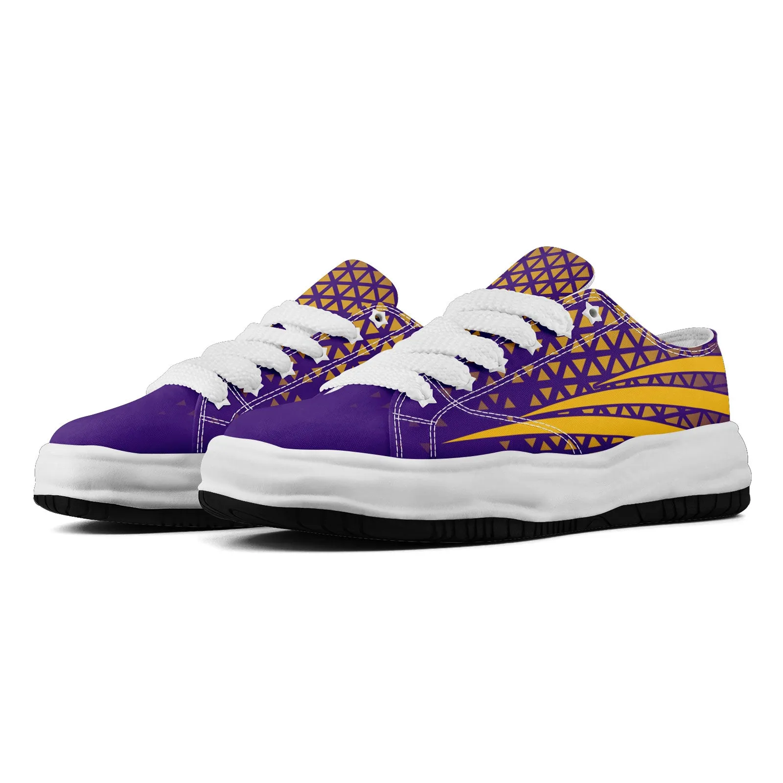 Custom Purple White Minnesota Football Jersey and Sports Shoes Combo Offer Personalized Combo ZH-D023031-17