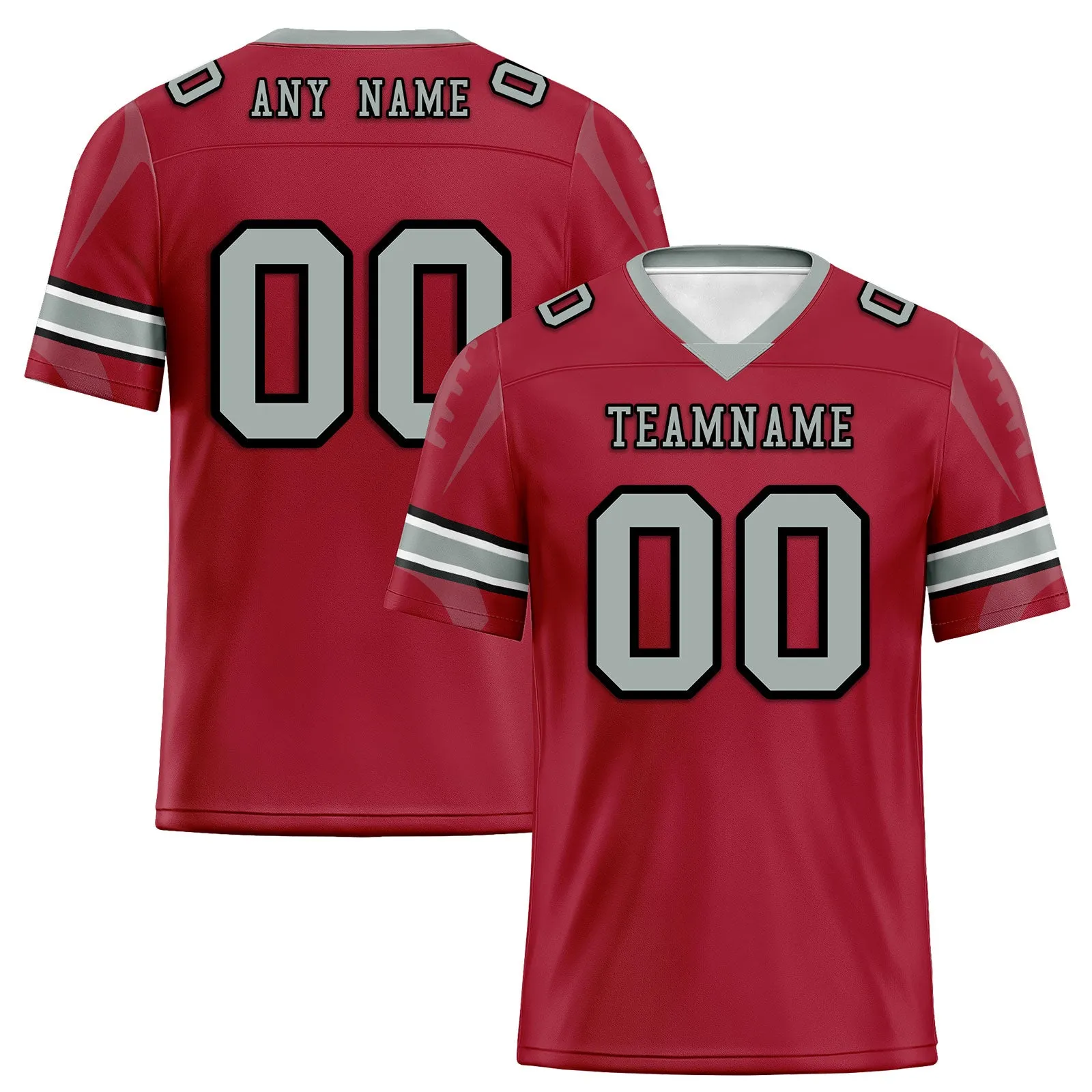 Custom Red Atlanta Football Jersey and Sports Shoes Combo Offer Personalized Combo ZH-D025008-2