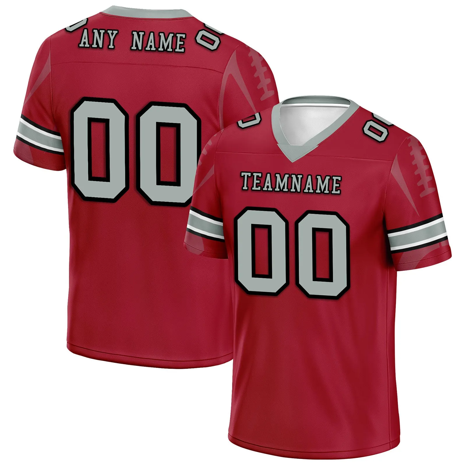 Custom Red Atlanta Football Jersey and Sports Shoes Combo Offer Personalized Combo ZH-D025008-2