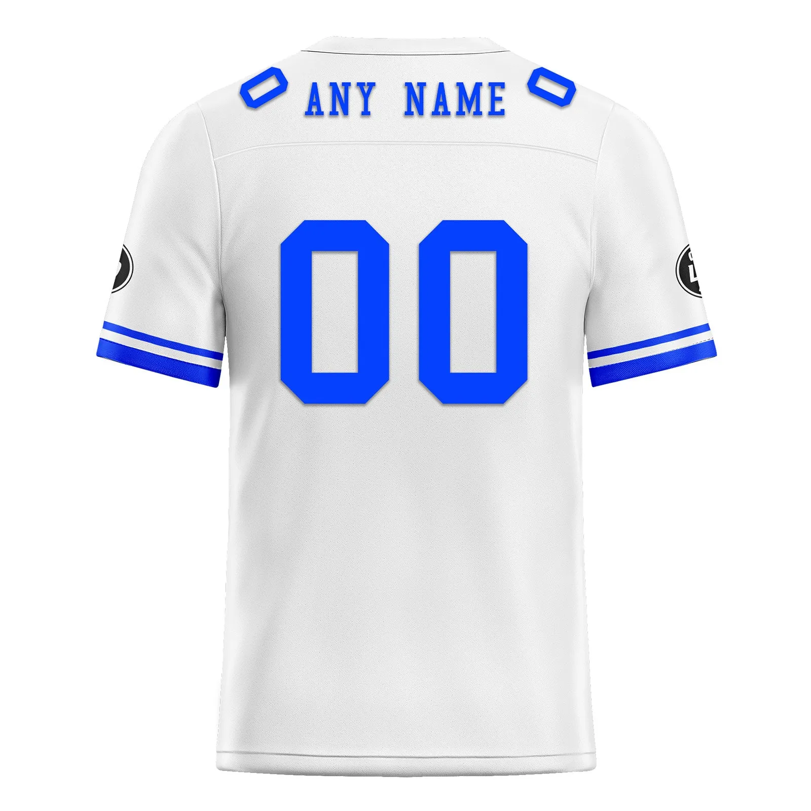 Custom White Blue Indianapolis Football Jersey and Firesoul Sports Shoes Combo Offer Personalized Combo ZH-D020273-14