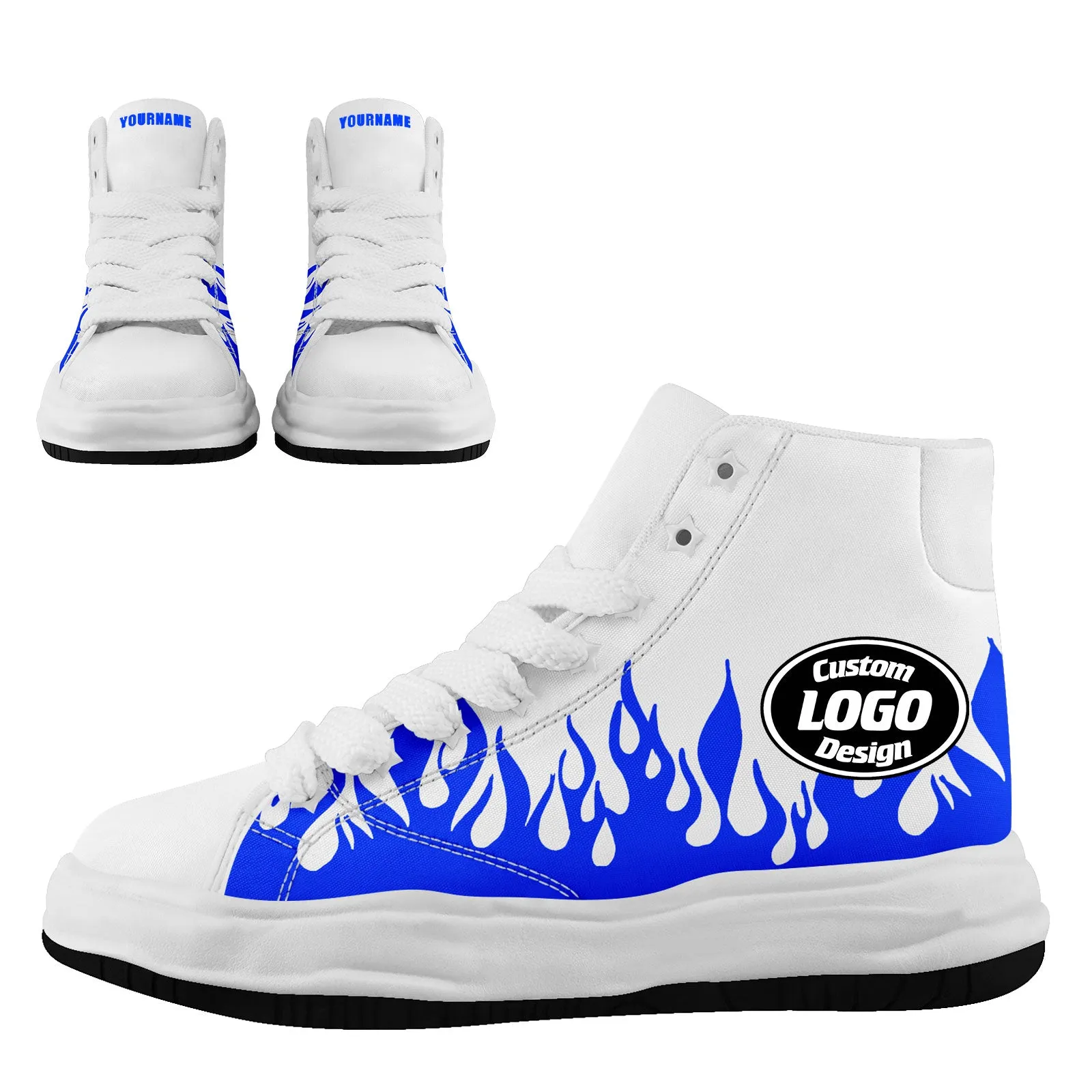 Custom White Blue Indianapolis Football Jersey and Firesoul Sports Shoes Combo Offer Personalized Combo ZH-D020273-14