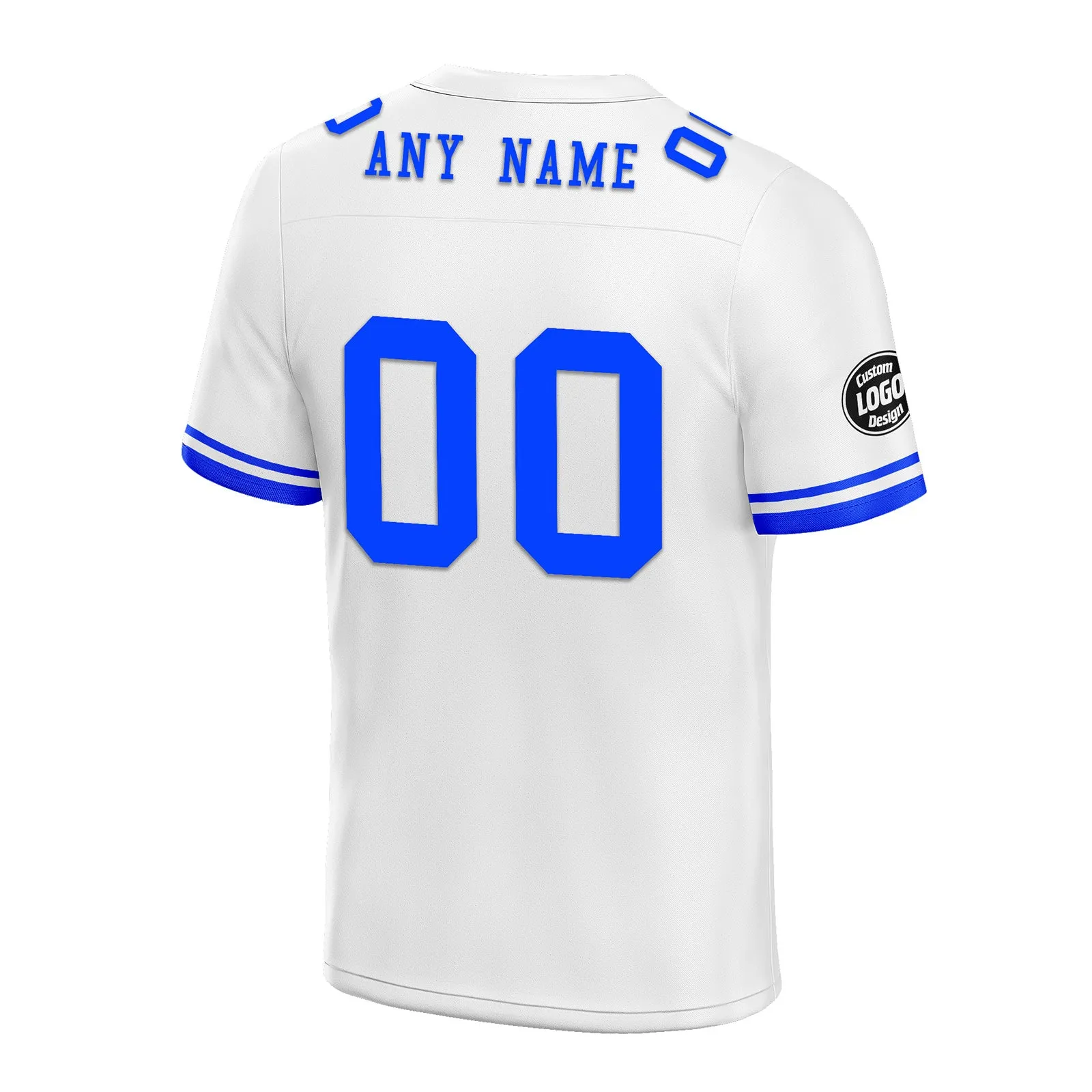 Custom White Blue Indianapolis Football Jersey and Firesoul Sports Shoes Combo Offer Personalized Combo ZH-D020273-14