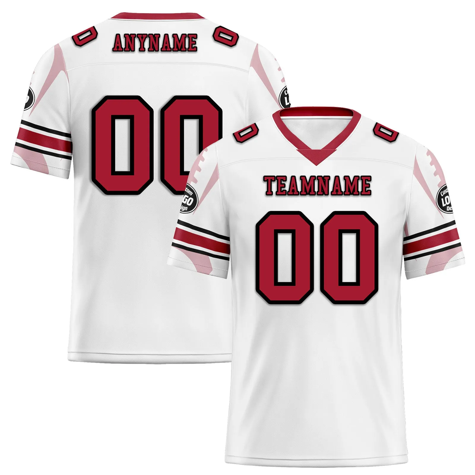 Custom White New York Football Jersey and Sports Shoes Combo Offer Personalized Combo ZH-D025008-20