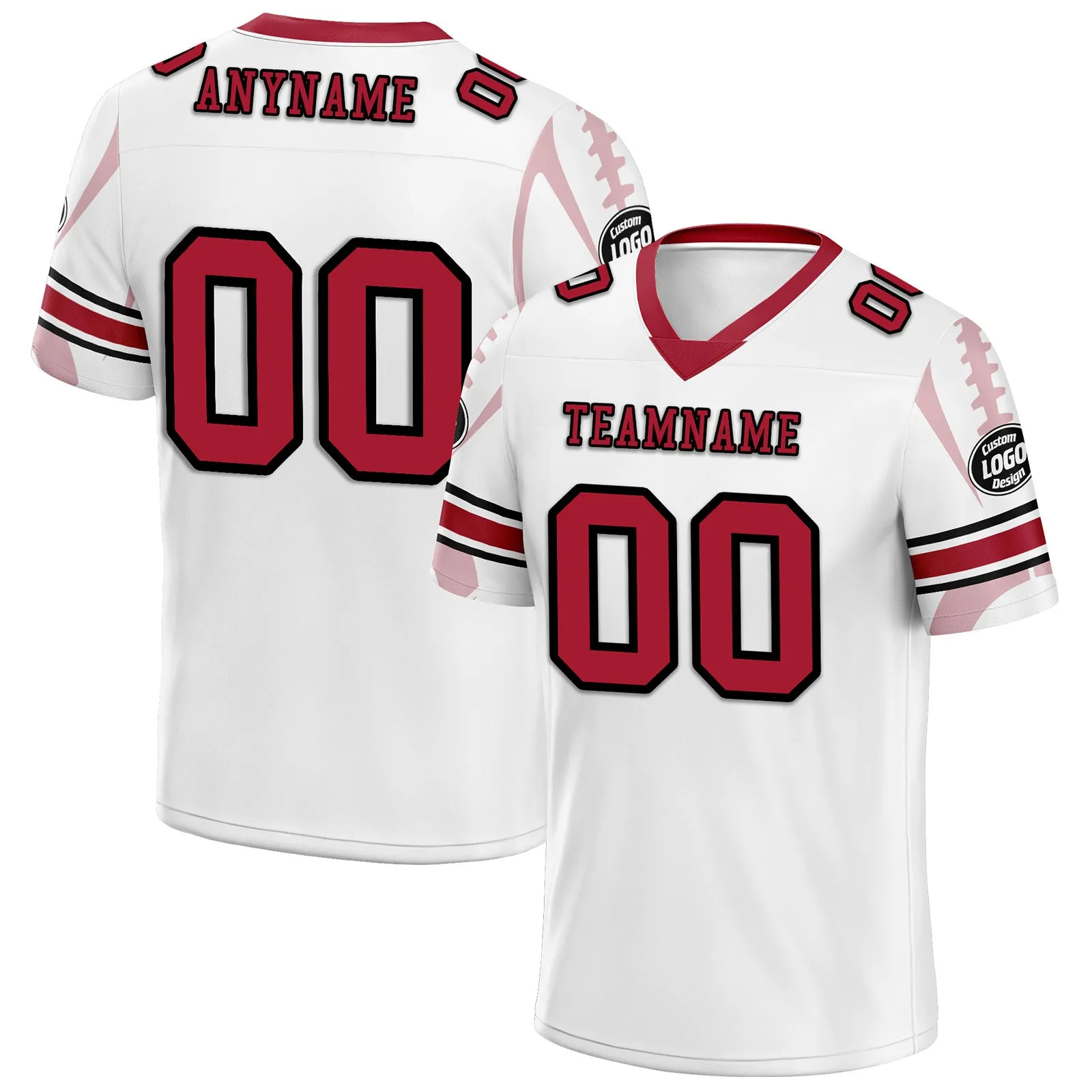 Custom White New York Football Jersey and Sports Shoes Combo Offer Personalized Combo ZH-D025008-20