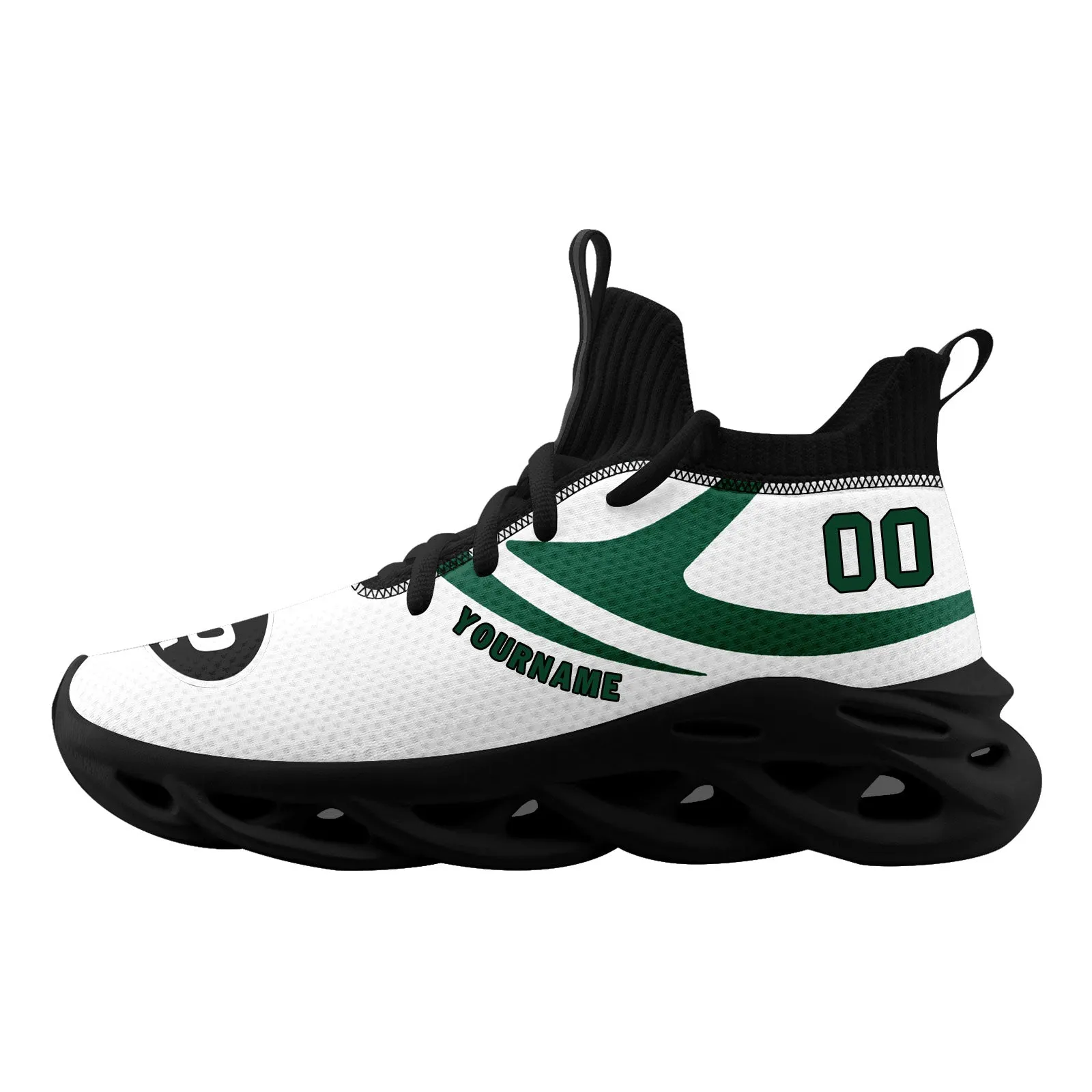 Custom White New York Football Jersey and Sports Shoes Combo Offer Personalized Combo ZH-D025008-30