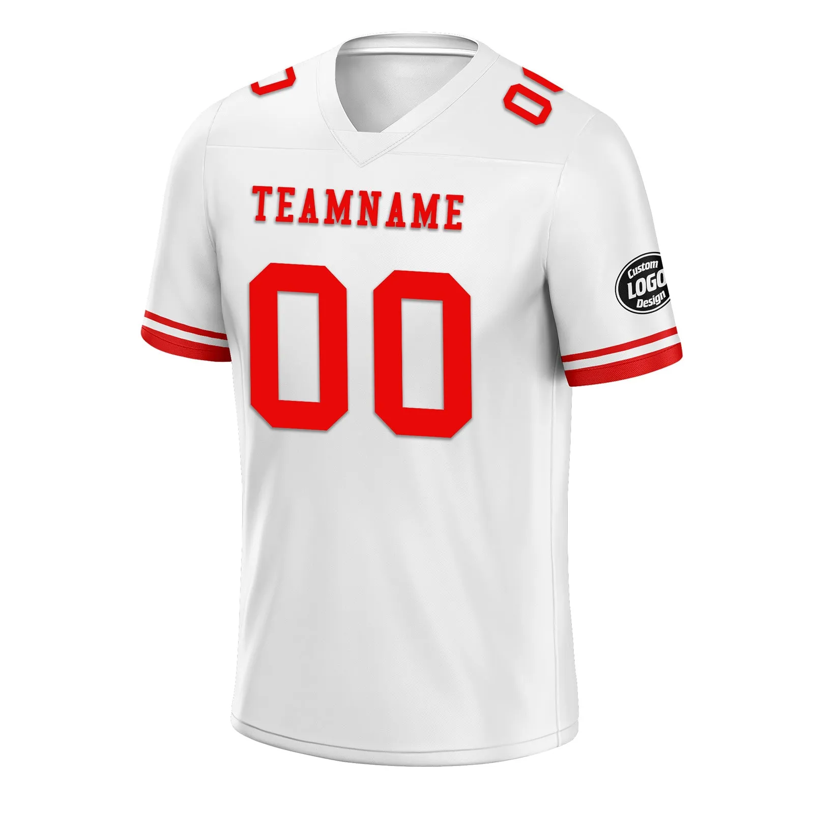 Custom White Red New York Football Jersey and Firesoul Sports Shoes Combo Offer Personalized Combo ZH-D020273-21