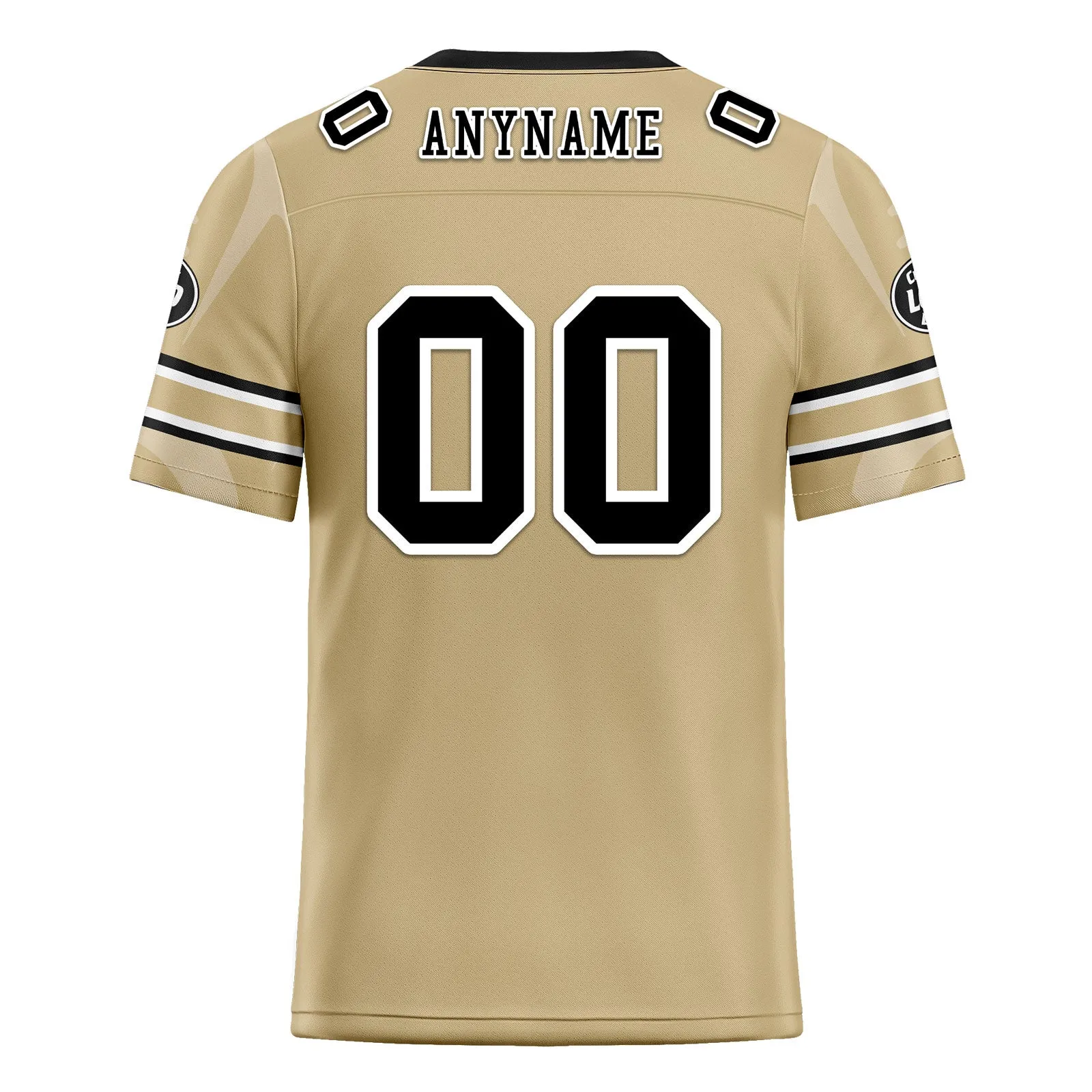 Custom Yellow New Orleans Football Jersey and Sports Shoes Combo Offer Personalized Combo ZH-D025008-19