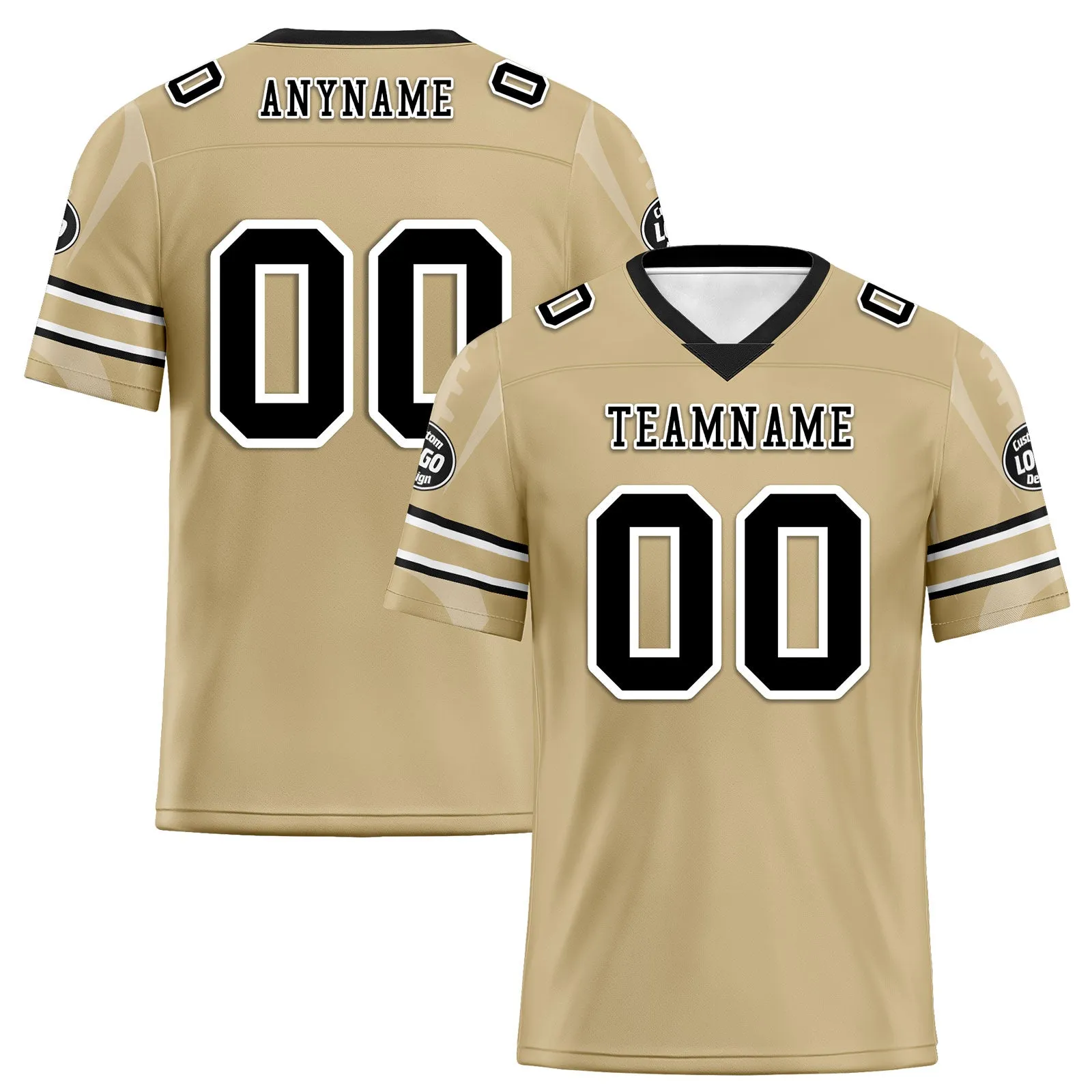 Custom Yellow New Orleans Football Jersey and Sports Shoes Combo Offer Personalized Combo ZH-D025008-19