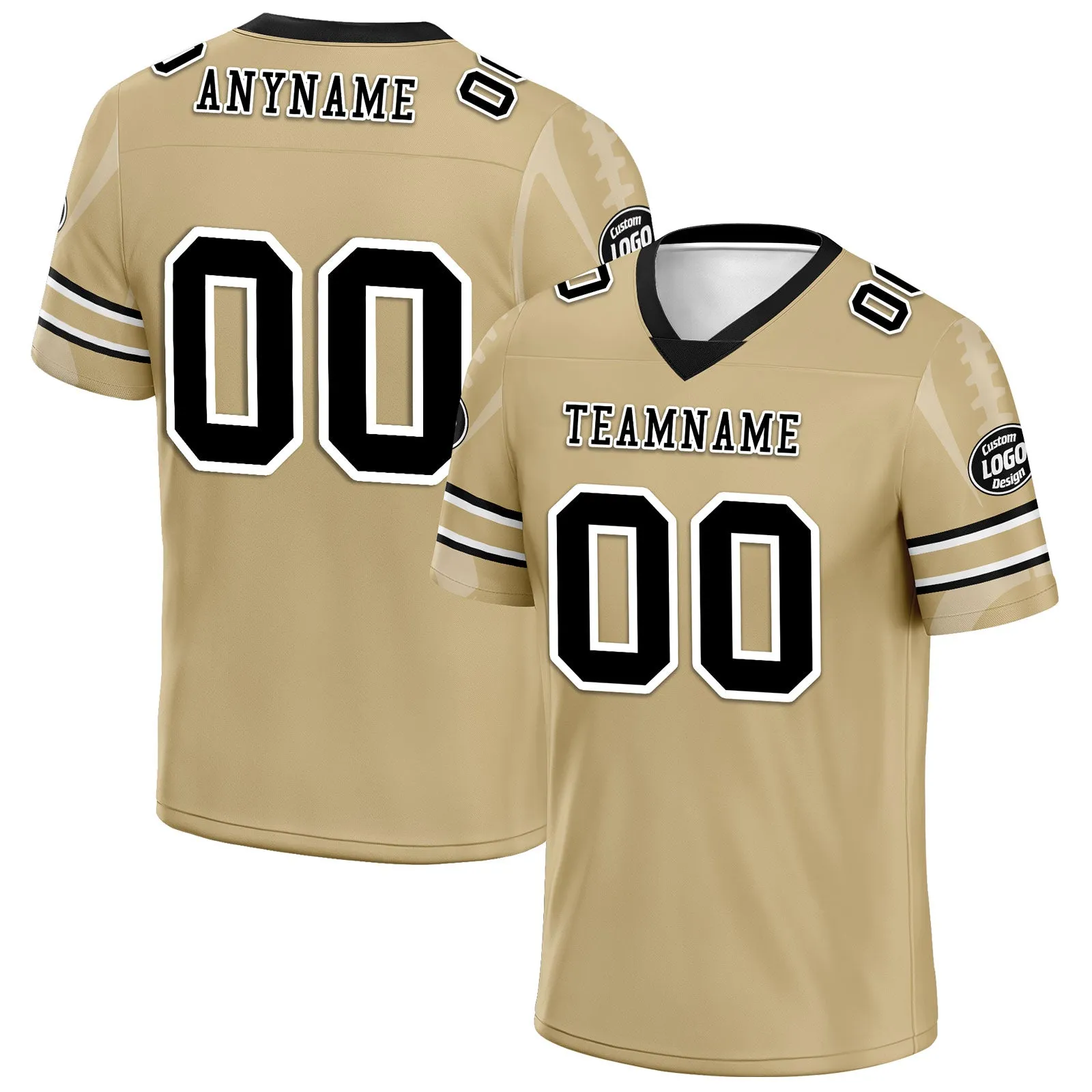 Custom Yellow New Orleans Football Jersey and Sports Shoes Combo Offer Personalized Combo ZH-D025008-19