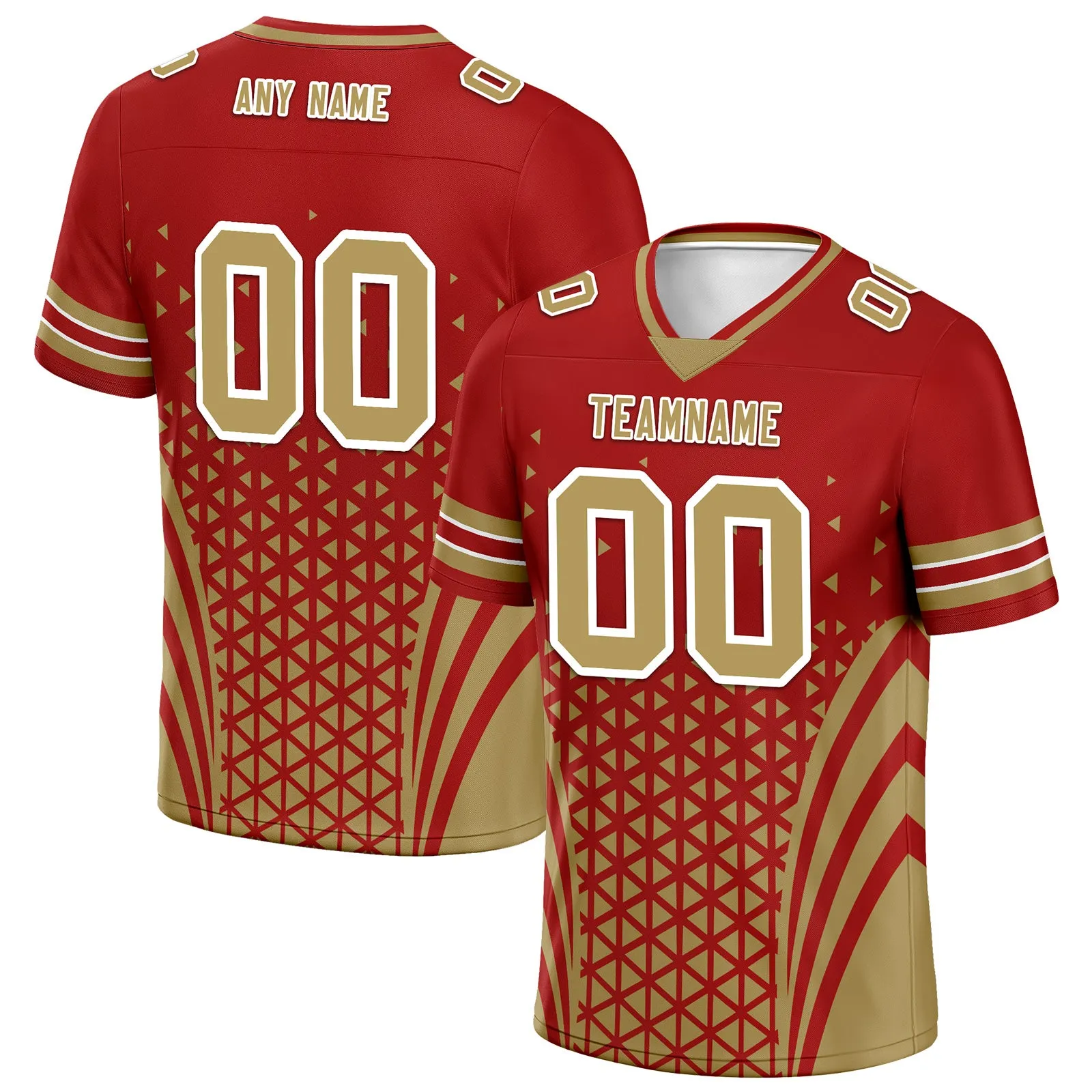 Custom Yellow Red California Football Jersey and Sports Shoes Combo Offer Personalized Combo ZH-D023031-25