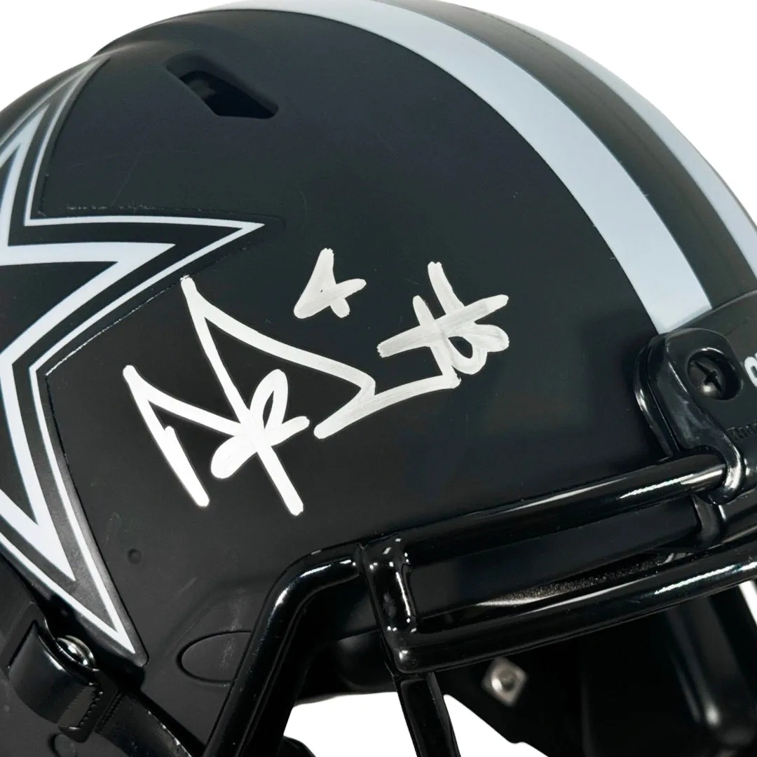 Dak Prescott Signed Dallas Cowboys Authentic Eclipse Speed Full-Size Football Helmet (Beckett)