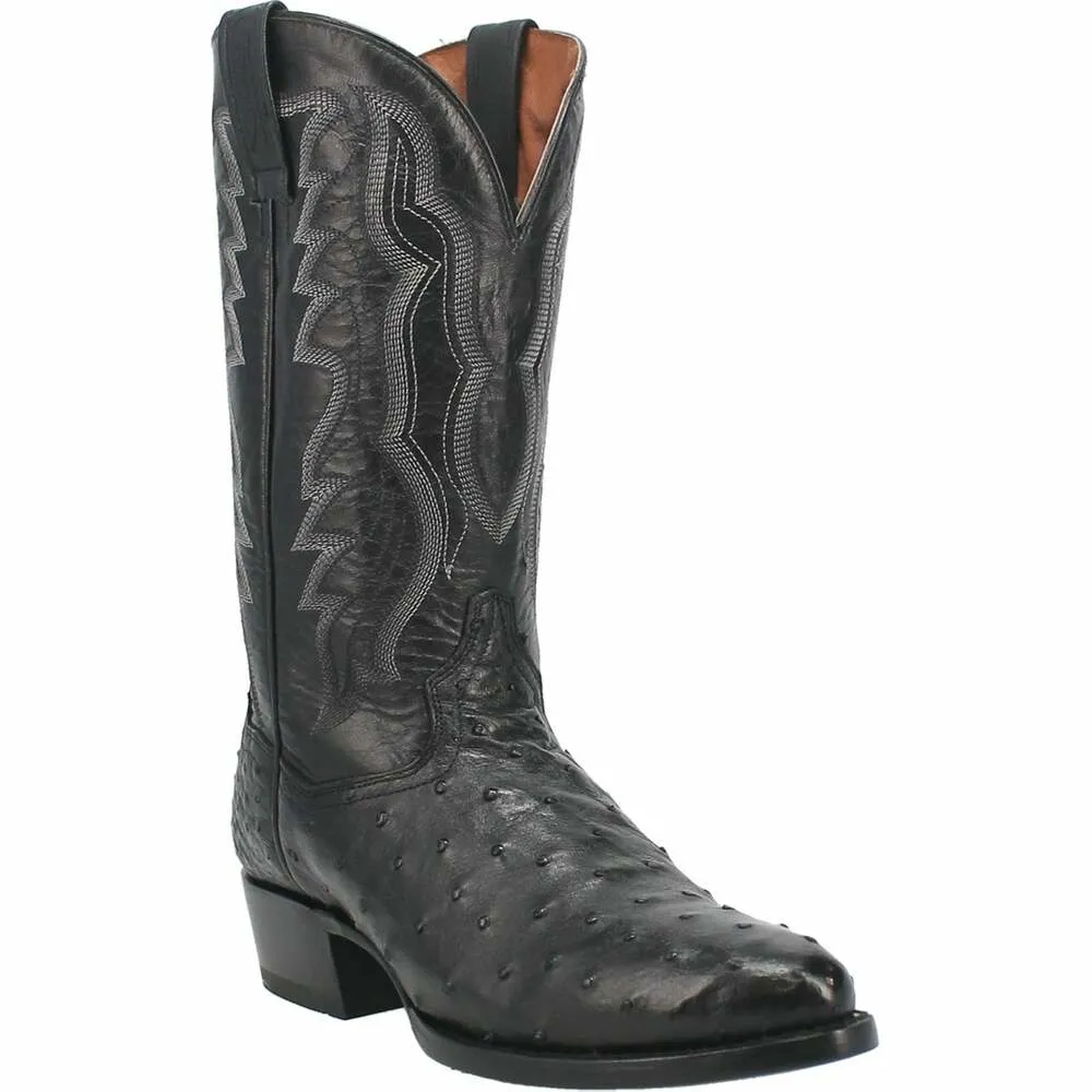 Dan Post Men's Tempe Full Quill Ostrich Round Toe Boot DP2321