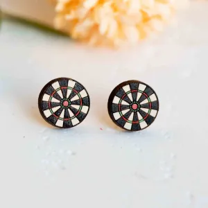 Dart Board Stud Earrings - PET15231