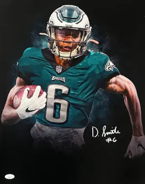 DeVonta Smith Signed 16x20 Philadelphia Eagles Spotlight Photo JSA