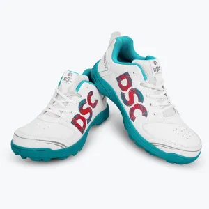 DSC Beamer X Cricket Shoes - Dark/Cyan - Rubber Sole - Adult & Kids