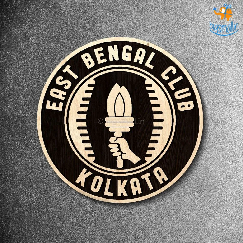 East Bengal Engraved Wooden Crest