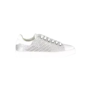 Emporio Armani Silver Polyester Women Sneaker