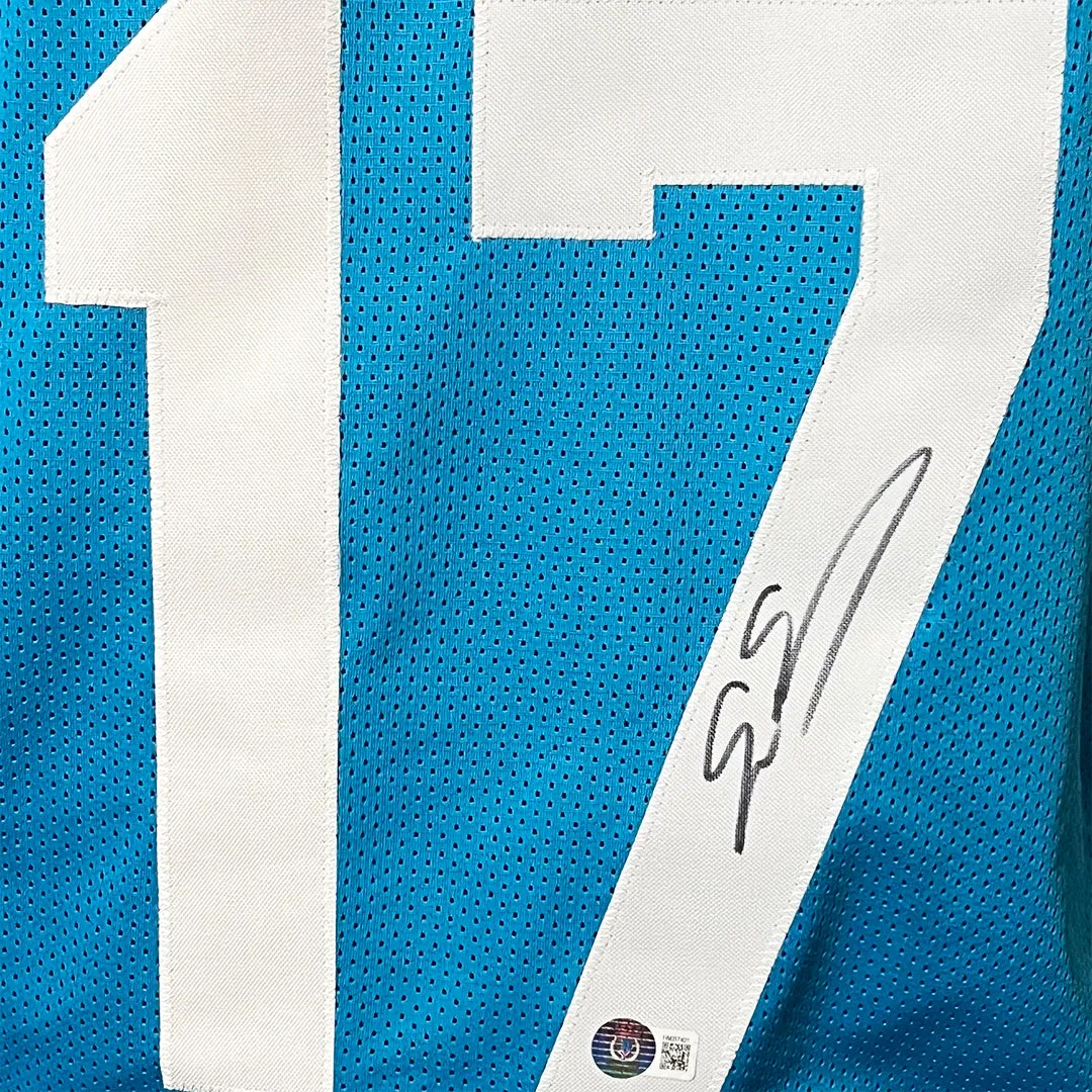 Evan Engram Signed Jacksonville Teal Football Jersey (JSA)