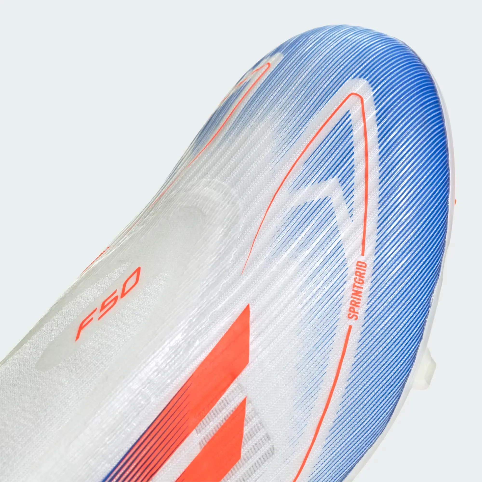 F50 LEAGUE LACELESS FG/MG [Cloud White / Solar Red / Lucid Blue]