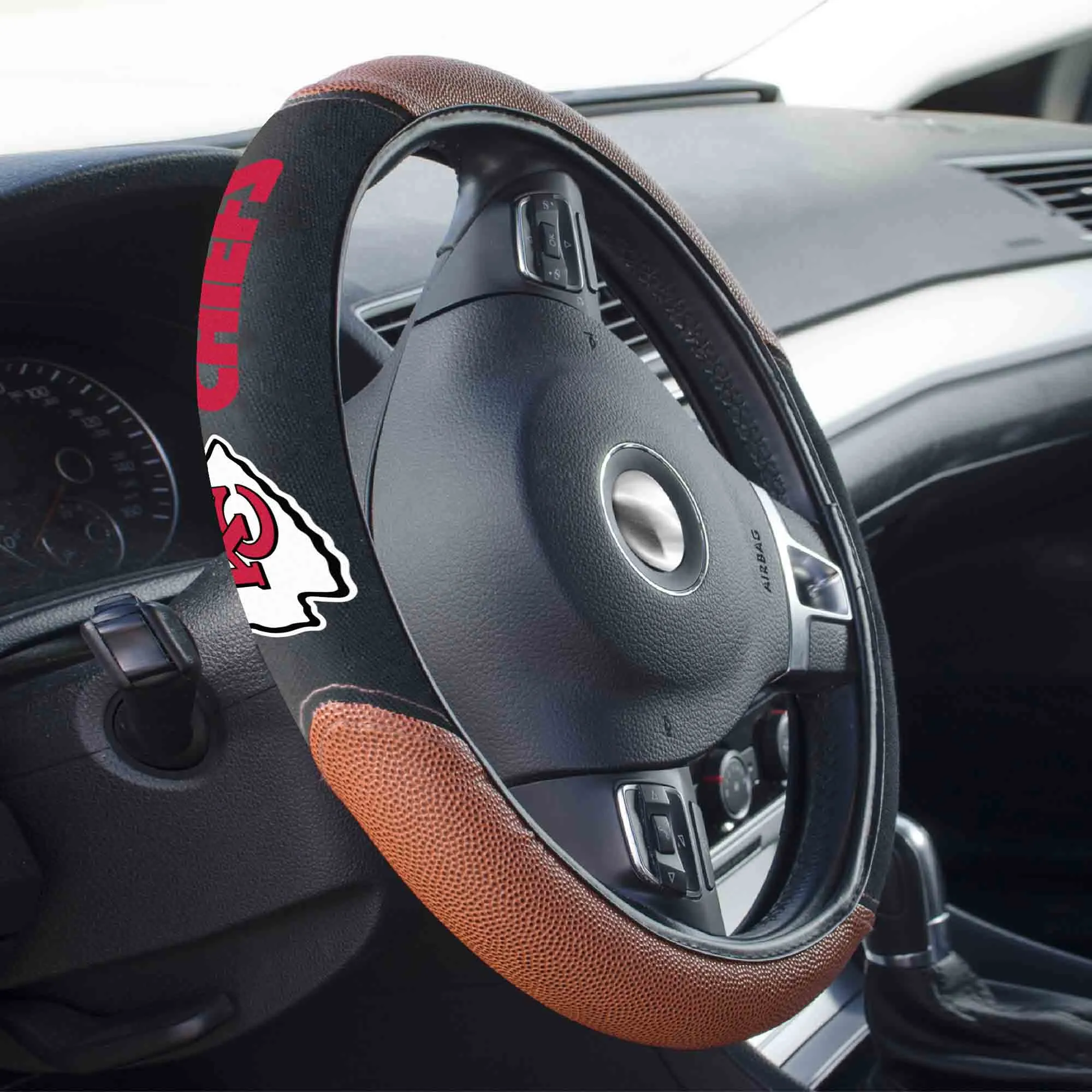 Fanmats Kansas City Chiefs Sports Grip Steering Wheel Cover