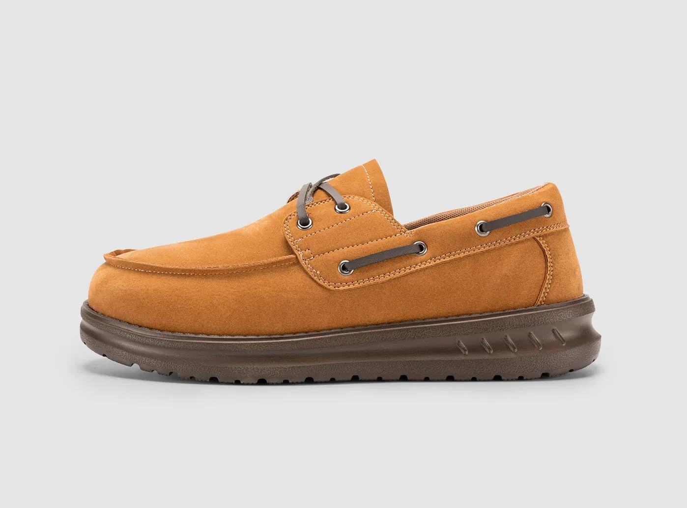 FitVille Men's Coastline Slip-On Boat Shoes V1