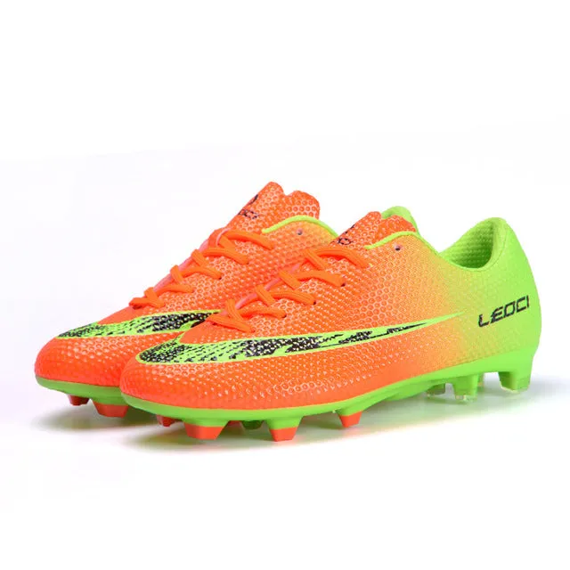 Football Shoes Long Spikes Soccer Cleats  Adult & Children Football Boots  Sneakers