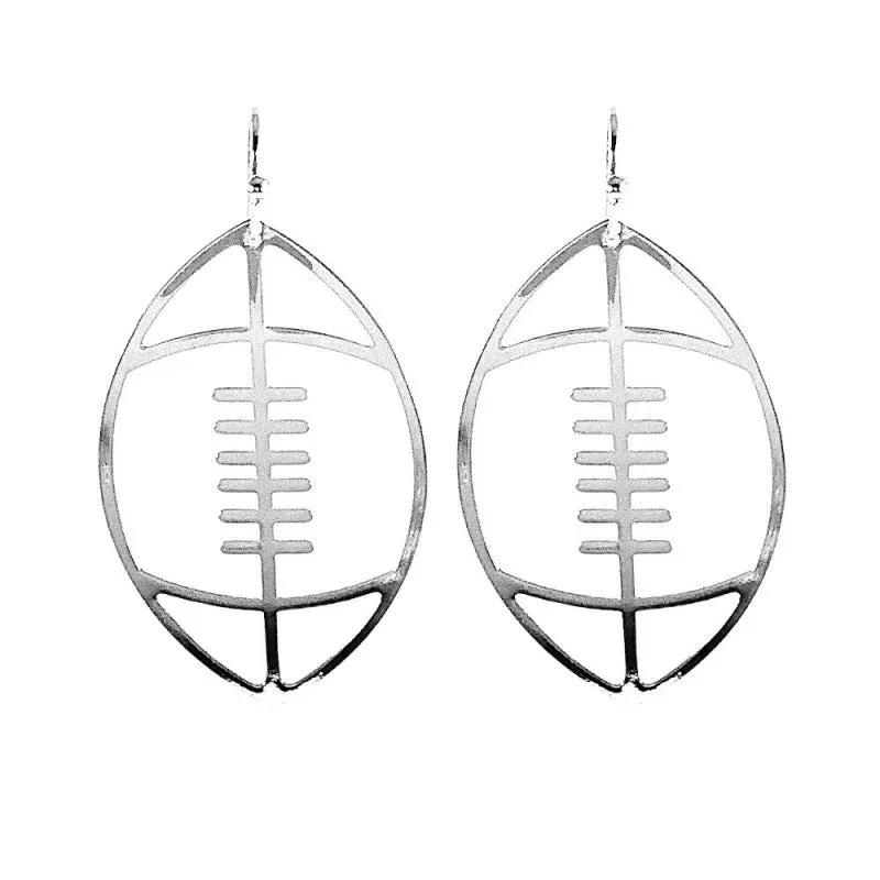 Football wire earrings