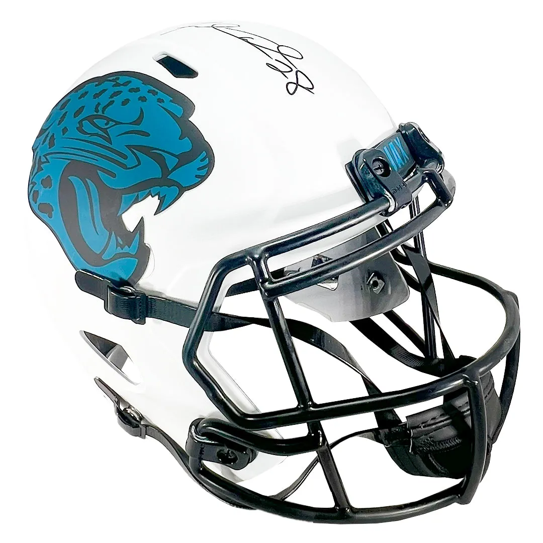 Fred Taylor Signed Jacksonville Jaguars Lunar Eclipse Speed Full-Size Replica Football Helmet (JSA)