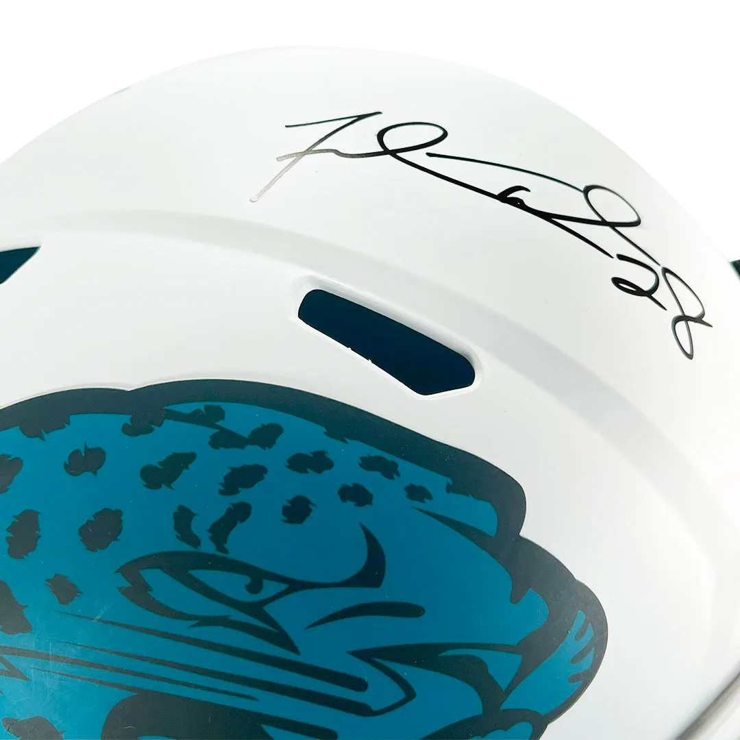 Fred Taylor Signed Jacksonville Jaguars Lunar Eclipse Speed Full-Size Replica Football Helmet (JSA)