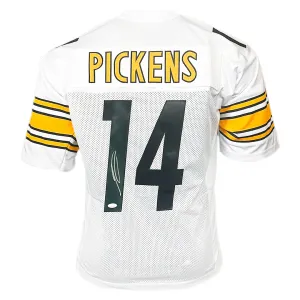 George Pickens Signed Pittsburgh White Football Jersey (JSA)