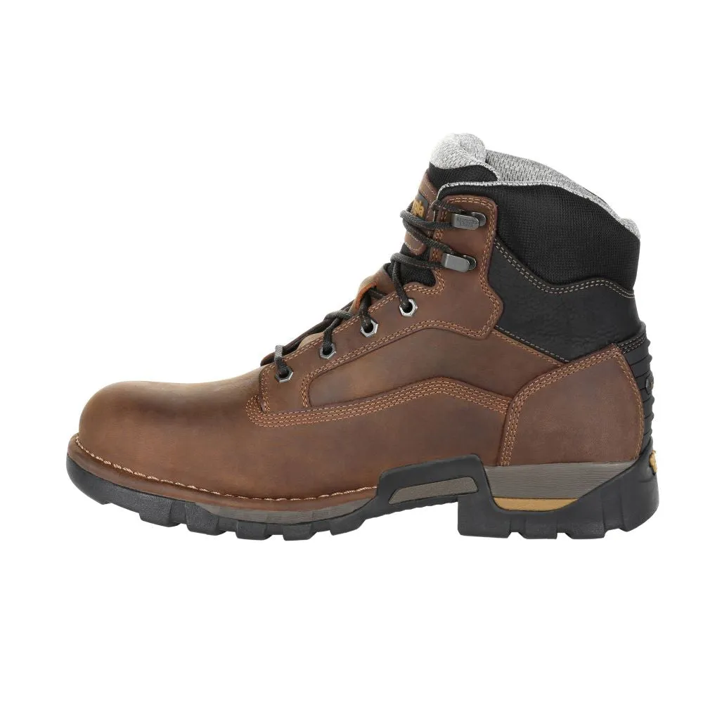 'Georgia Boot' Men's 6" Eagle One EH WP Soft Toe - Brown