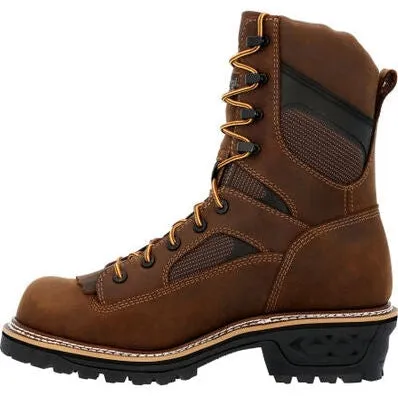 Georgia Men's Ltx Logger 9" Comp Toe WP Work Boot -Brown- GB00617