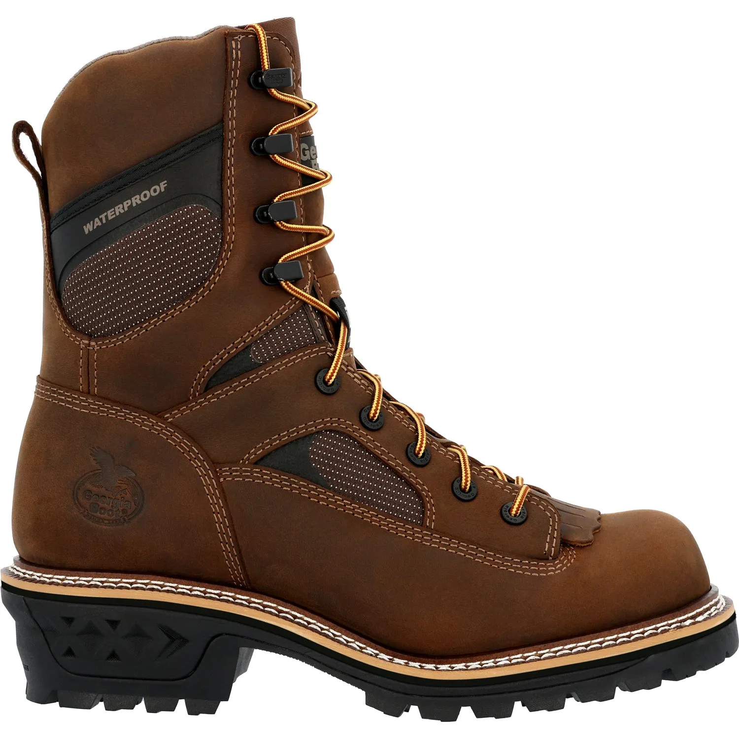 Georgia Mens LTX Logger WP CT Crazy Horse Leather Work Boots