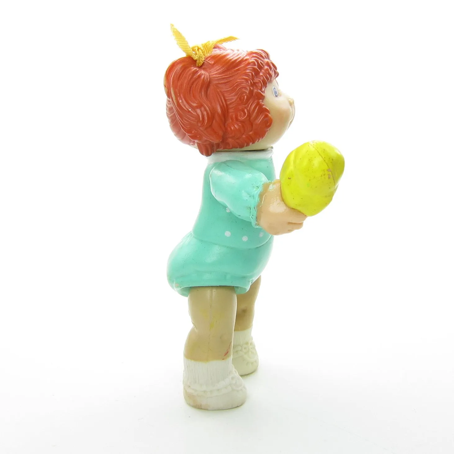 Girl with Red Pigtails & Aqua Outfit Ice Cream Cone Vintage Cabbage Patch Kids Poseable Figure