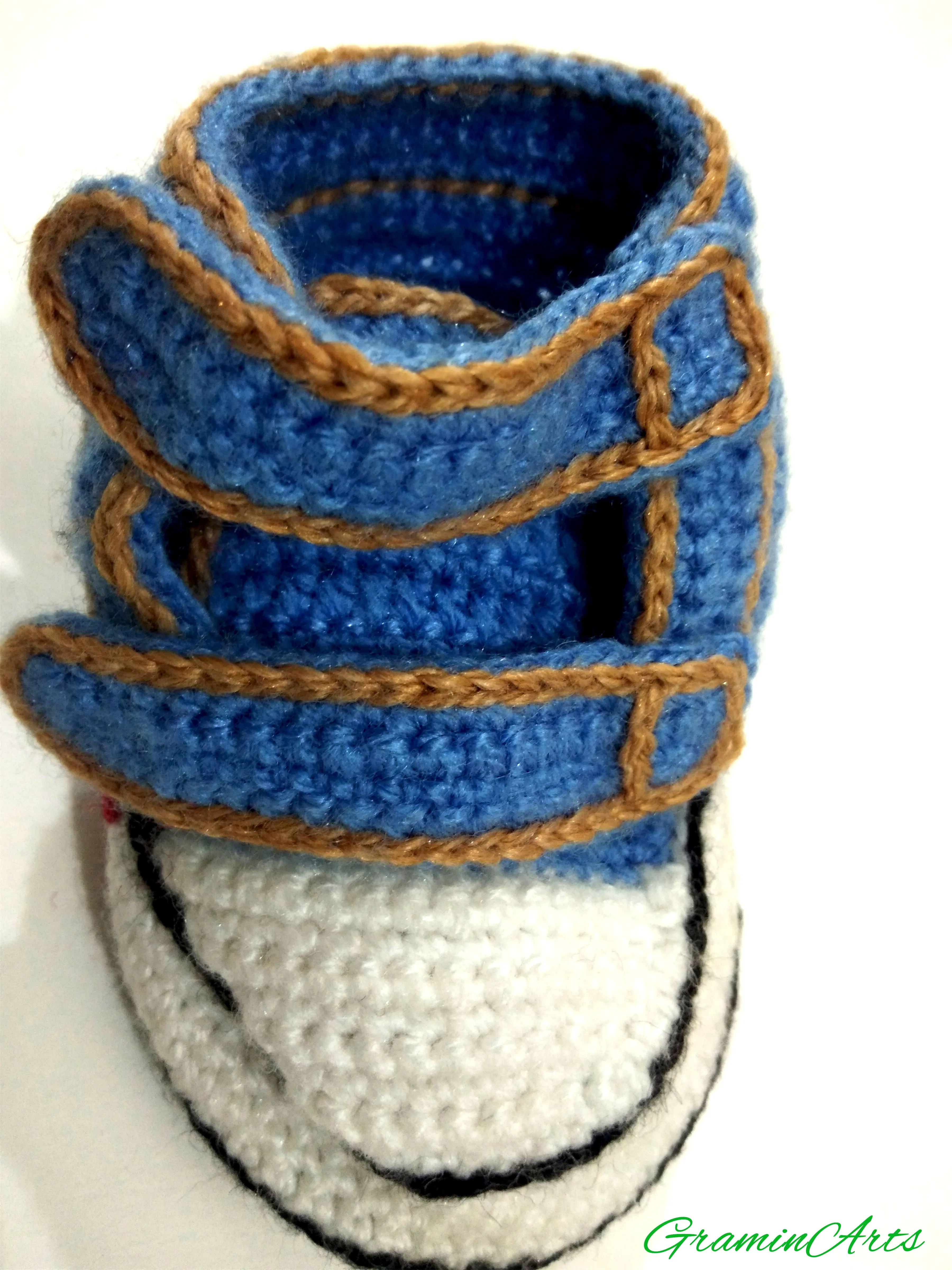 Graminarts Woolen Handmade Shoes Desing Baby Booties For 12 - 24 Month