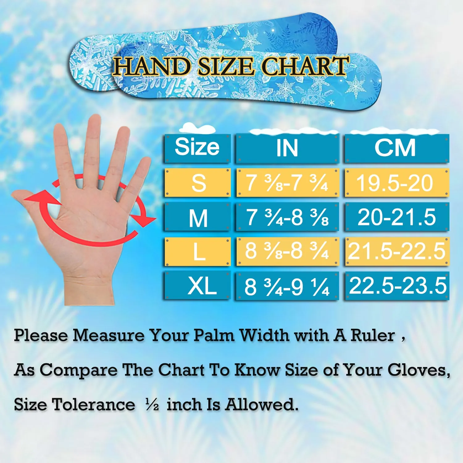 Handlandy Wholesale Men Women Ski Gloves Waterproof Windproof H7012 (36/72/120 Pairs)