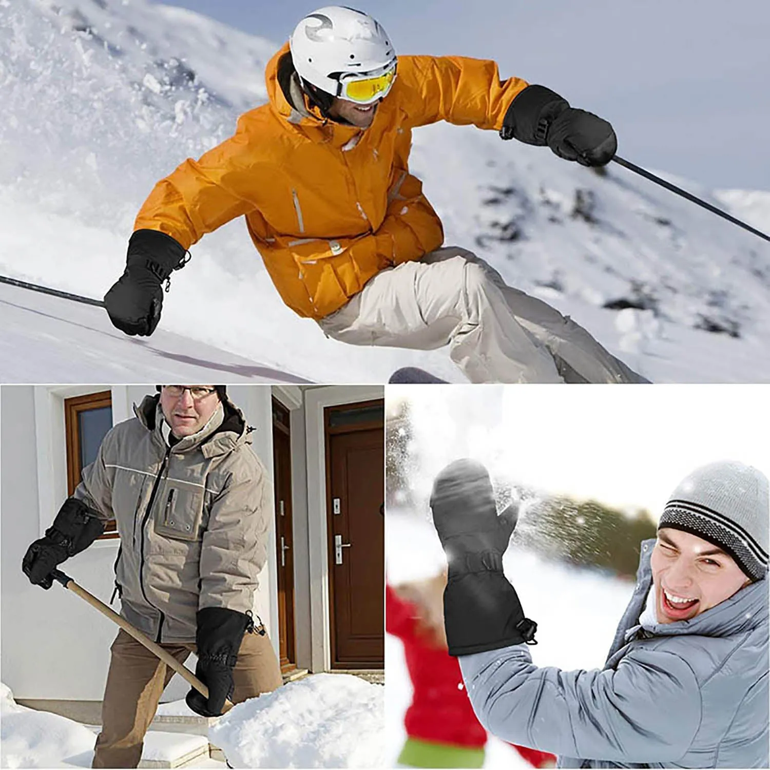 Handlandy Wholesale Men Women Ski Gloves Waterproof Windproof H7012 (36/72/120 Pairs)