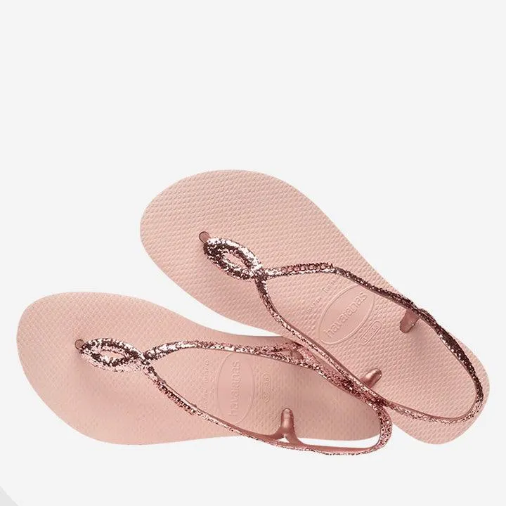 HAVAIANAS LUNA GLITTER BALLET ROSE