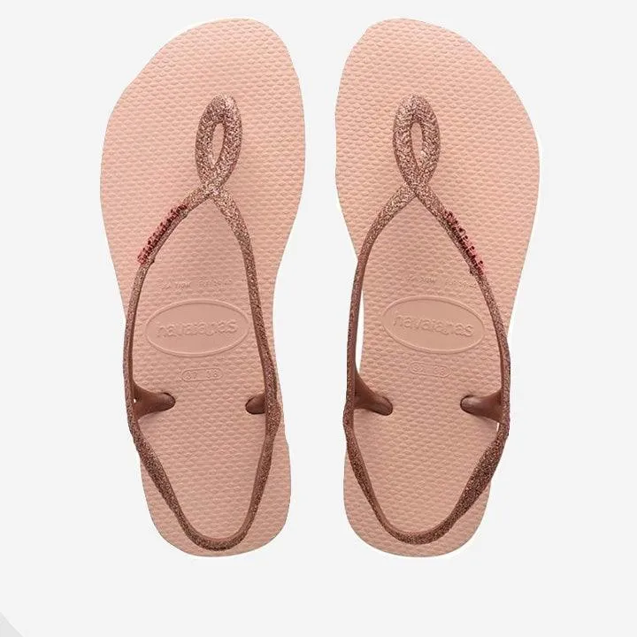 HAVAIANAS LUNA GLITTER BALLET ROSE