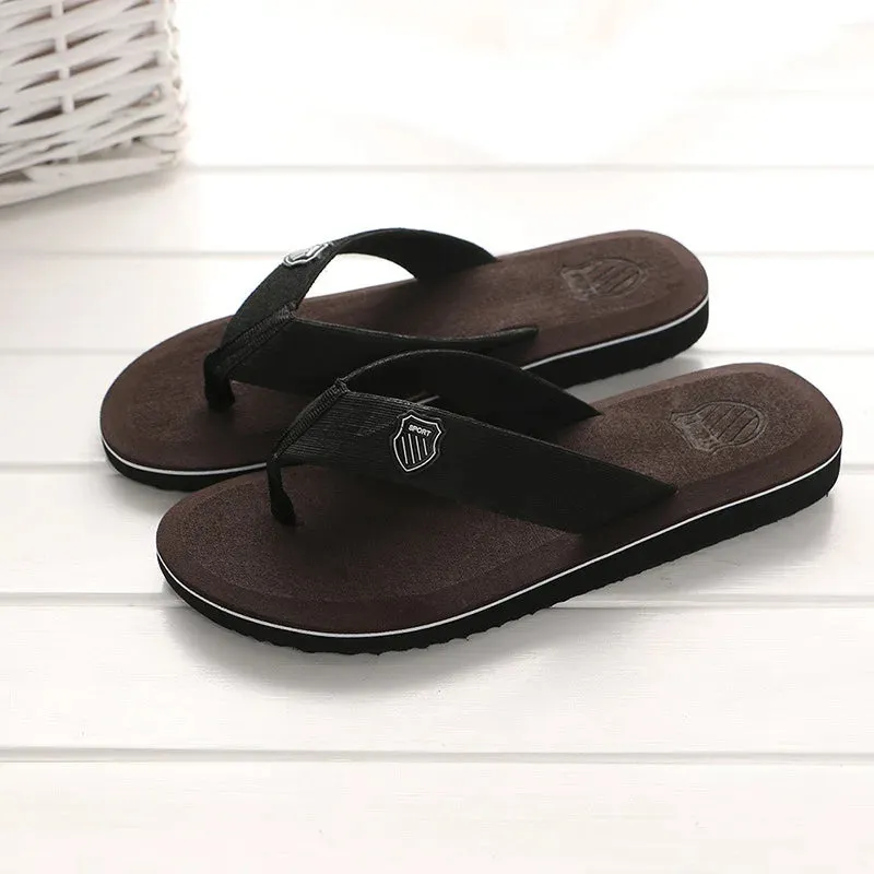 High Quality Summer Men's Slippers Flip Flop Beach \ Anti-slip Casual Shoes