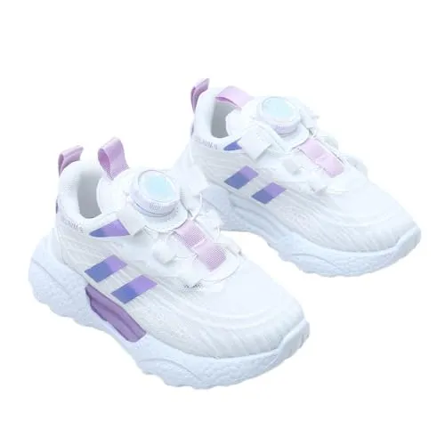 Hopscotch Girls PU Text Print Athletic Shoes in Purple Color, UK: 10 (TZD-4582709)