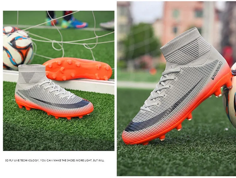 Indoor Outdoor Soccer Shoes for Men Women Football Shoes Kids Training Sneakers Spikes Soccer Cleats Futsal Football Boots