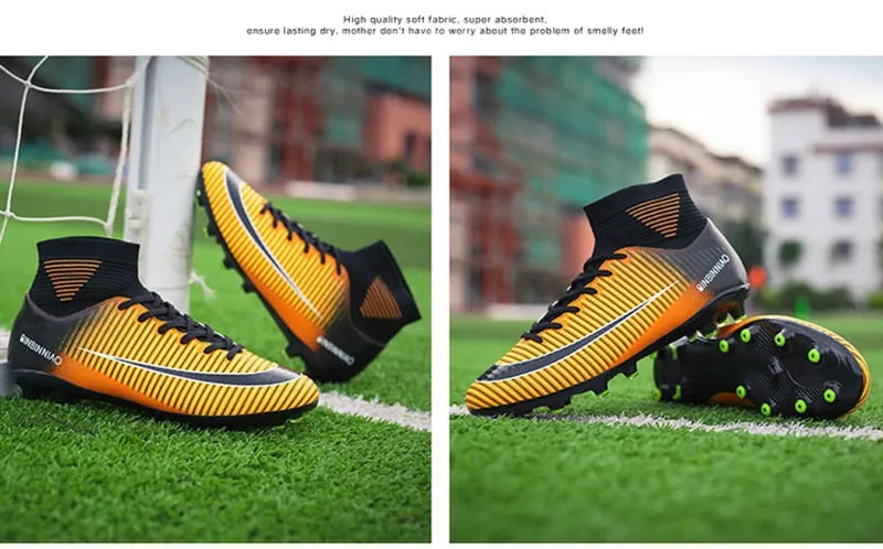 Indoor Outdoor Soccer Shoes for Men Women Football Shoes Kids Training Sneakers Spikes Soccer Cleats Futsal Football Boots