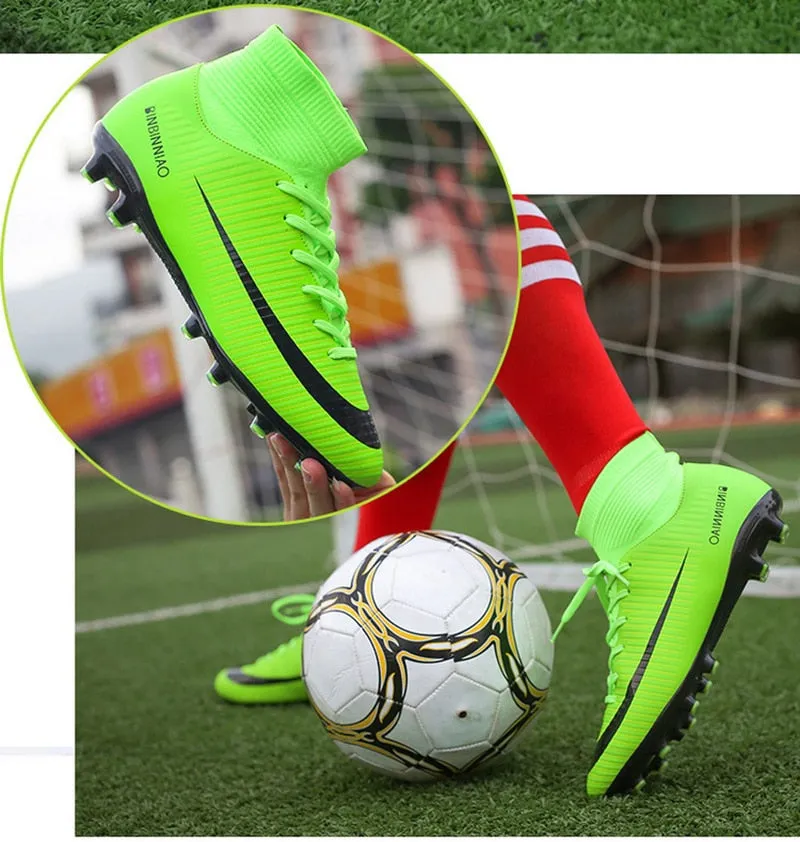 Indoor Outdoor Soccer Shoes for Men Women Football Shoes Kids Training Sneakers Spikes Soccer Cleats Futsal Football Boots