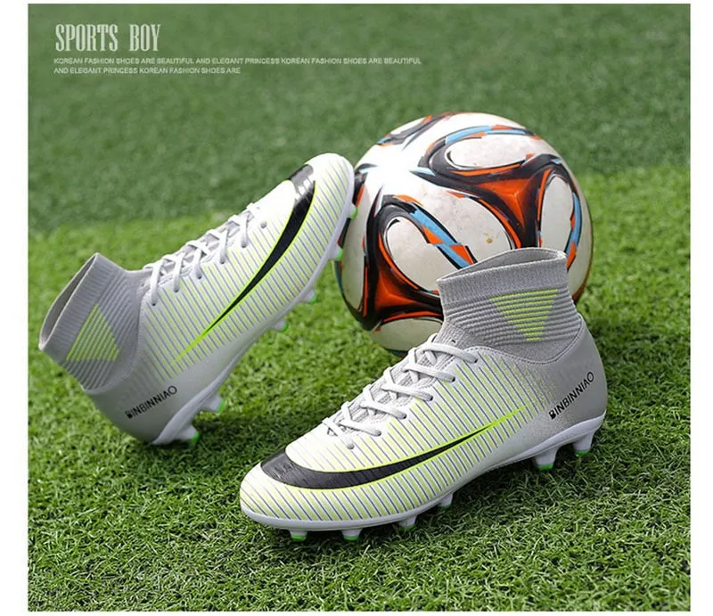 Indoor Outdoor Soccer Shoes for Men Women Football Shoes Kids Training Sneakers Spikes Soccer Cleats Futsal Football Boots