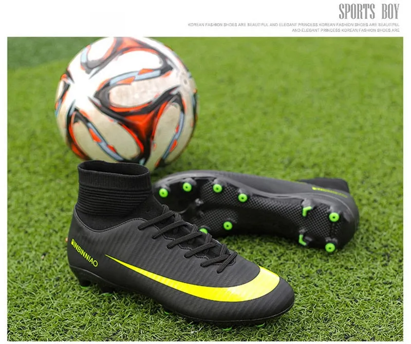 Indoor Outdoor Soccer Shoes for Men Women Football Shoes Kids Training Sneakers Spikes Soccer Cleats Futsal Football Boots