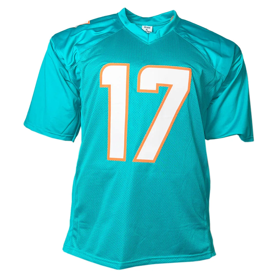 Jaylen Waddle Signed Miami Teal Football Jersey (JSA)